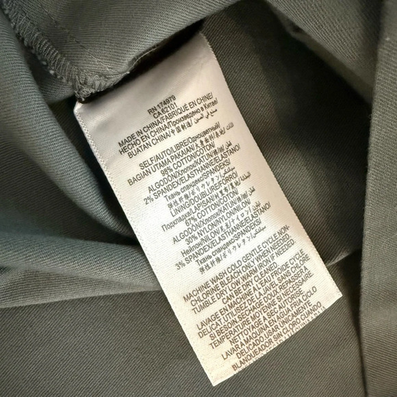 BCBG Maxazria Long Sleeve Trench Dress Castor Grey Size Large - Picture 10 of 11